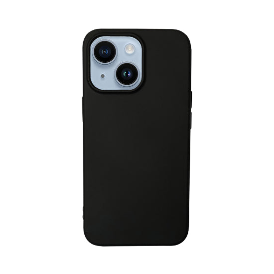 Capa Liquid TPU iPhone 14 Plus Preto Polybag