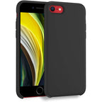 Liquid Silicon iPhone SE (2020/22, 2ª/3ª ger.) e 7/8 Preto Polybag