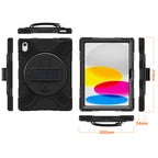 Capa Securit Rotativa iPad 11 (2025 - 11ª ger) e 10.9 (2022 - 10ª ger) Preta Polybag