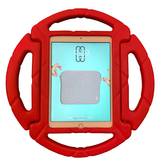 E.V.A. Kids round iPad 9.7 (2017/18 - 5th/6th gen) Vermelha Polybag