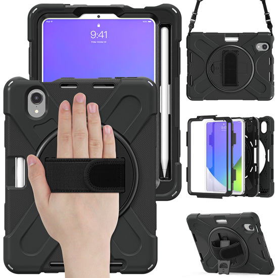Securit rotativa iPad Mini 8.3 (2024/21 - 7/6th gen) Preto Polybag