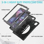 Capa Securit Rotativa iPad Pro 12.9 (2021/22 - 5/6ª ger.) Preto Polybag