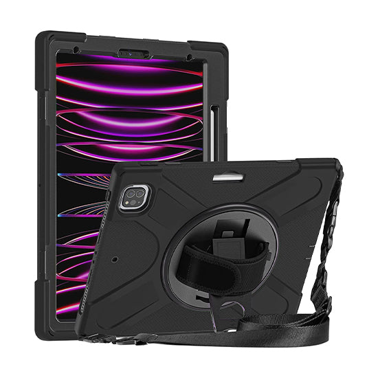 Capa Securit Rotativa iPad Pro 12.9 (2021/22 - 5/6ª ger.) Preto Polybag