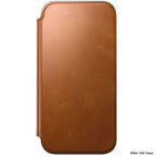 Modern Leather Folio iPhone 18 Pro Max English Tan