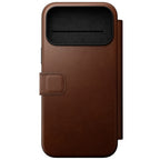Modern Leather Folio iPhone 18 Pro Max Rustic Brown