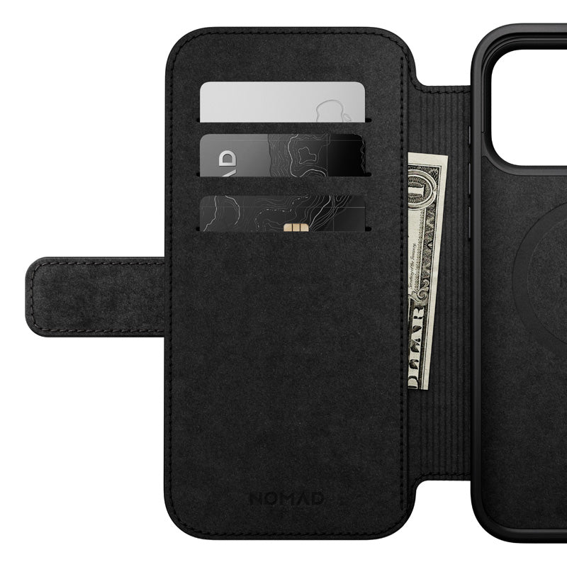 Modern Leather Folio iPhone 18 Pro Max Preto