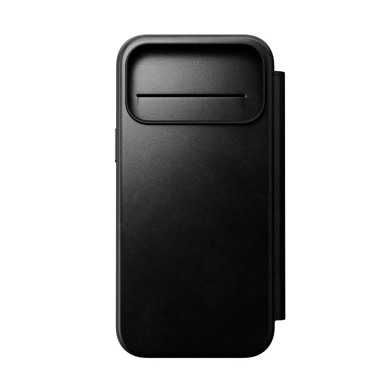 Folio de Couro Modern Horween iPhone 18 Pro Max / 17 Pro Max Preto