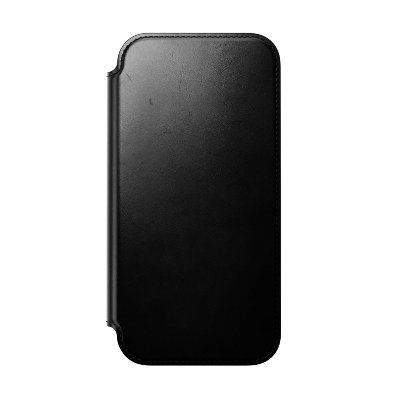 Folio de Couro Modern Horween iPhone 18 Pro Max / 17 Pro Max Preto