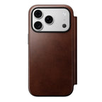 Folio de Couro Modern Horween iPhone 18 Pro / 17 Pro Rustic Brown
