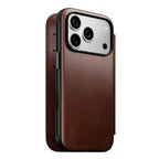 Folio de Couro Modern Horween iPhone 18 Pro / 17 Pro Rustic Brown