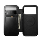 Folio de Couro Modern Horween iPhone 18 Pro / 17 Pro Preto