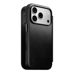 Folio de Couro Modern Horween iPhone 18 Pro / 17 Pro Preto