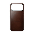 Capa Modern Horween de couro para iPhone 18 Pro Max / 17 Pro Max Rustic Brown