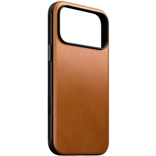 Capa Modern de couro iPhone 18 Pro Max / 17 Pro Max English Tan