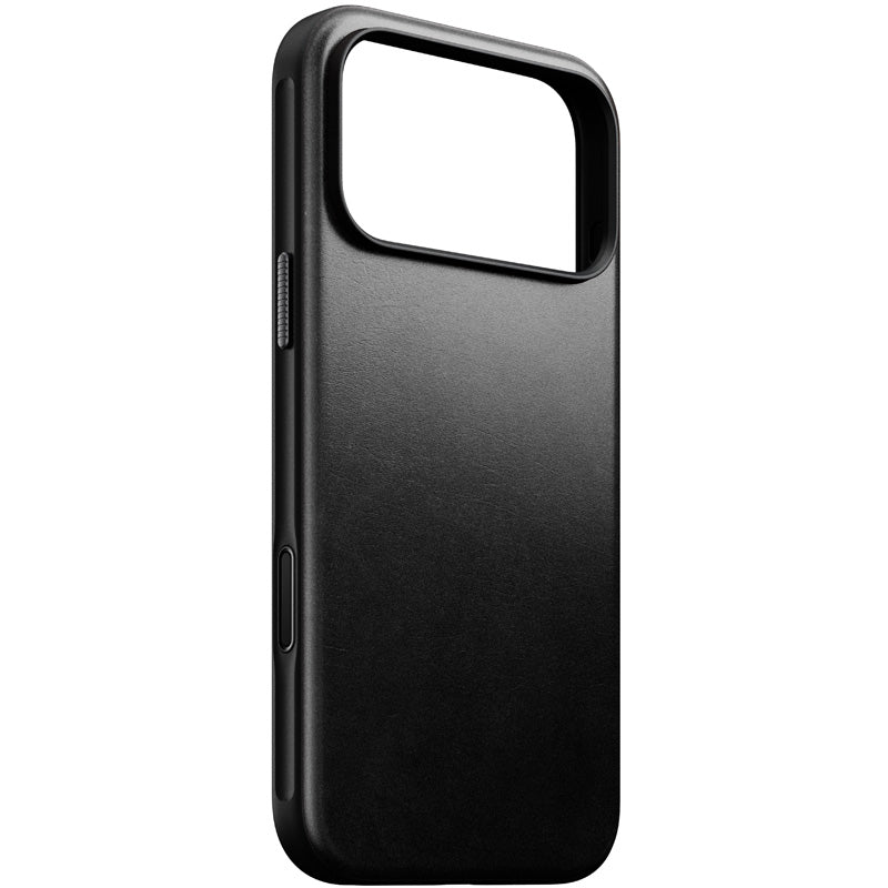 Capa Modern Horween em couro iPhone 18 Pro Max Preto