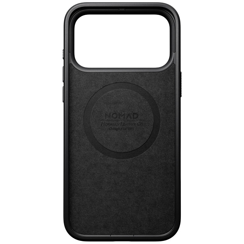 Capa Modern Horween em couro iPhone 18 Pro Max Preto
