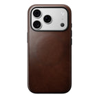 Capa de Couro Horween Moderna iPhone 18 Pro / 17 Pro Rustic Brown