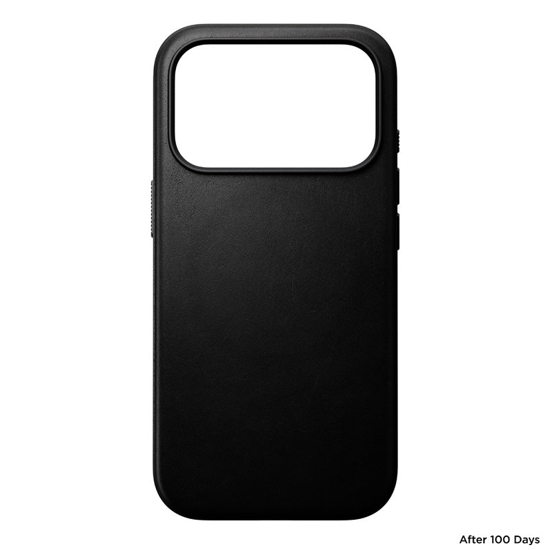 Capa Modern de couro iPhone 18 Pro Preto