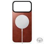 Capa traseira magnética de couro Horween iPhone 18 Pro Max Olde Dublin