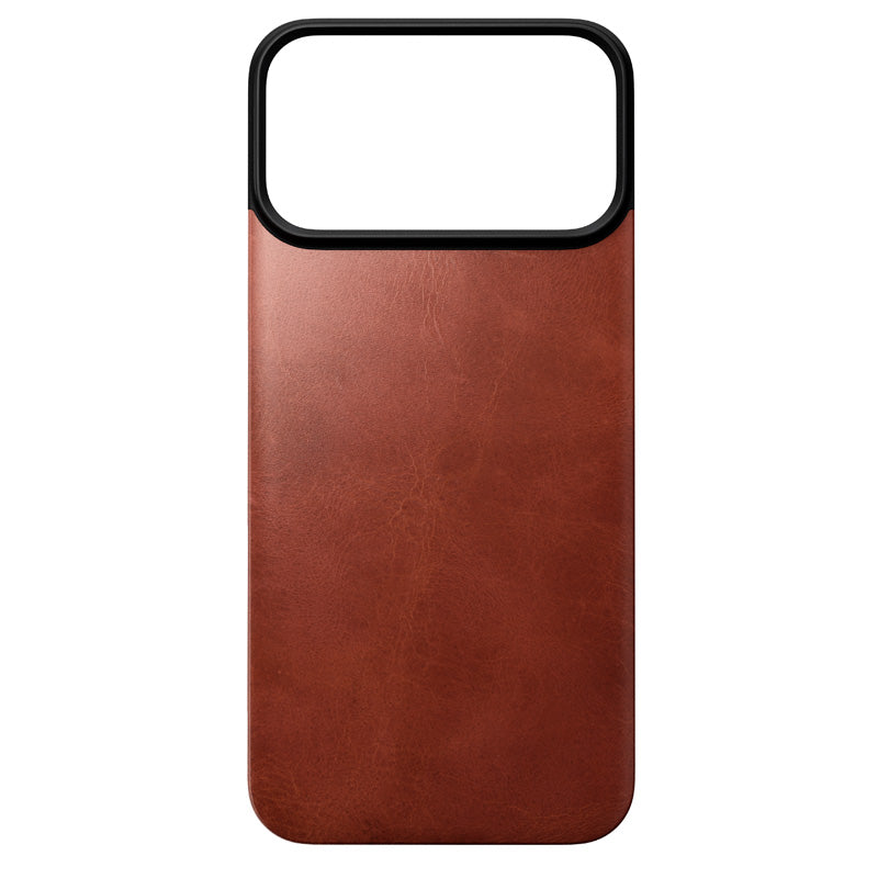 Capa traseira magnética de couro Horween iPhone 18 Pro Max Olde Dublin