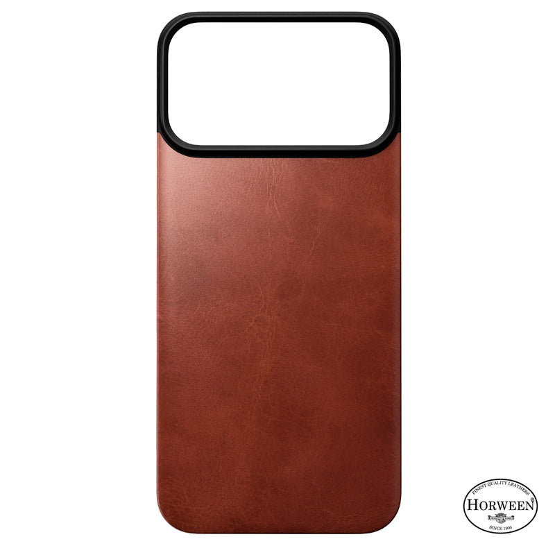 Capa traseira magnética de couro Horween iPhone 18 Pro Max Olde Dublin