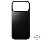 Capa traseira magnética de couro Horween iPhone 18 Pro Max Preto