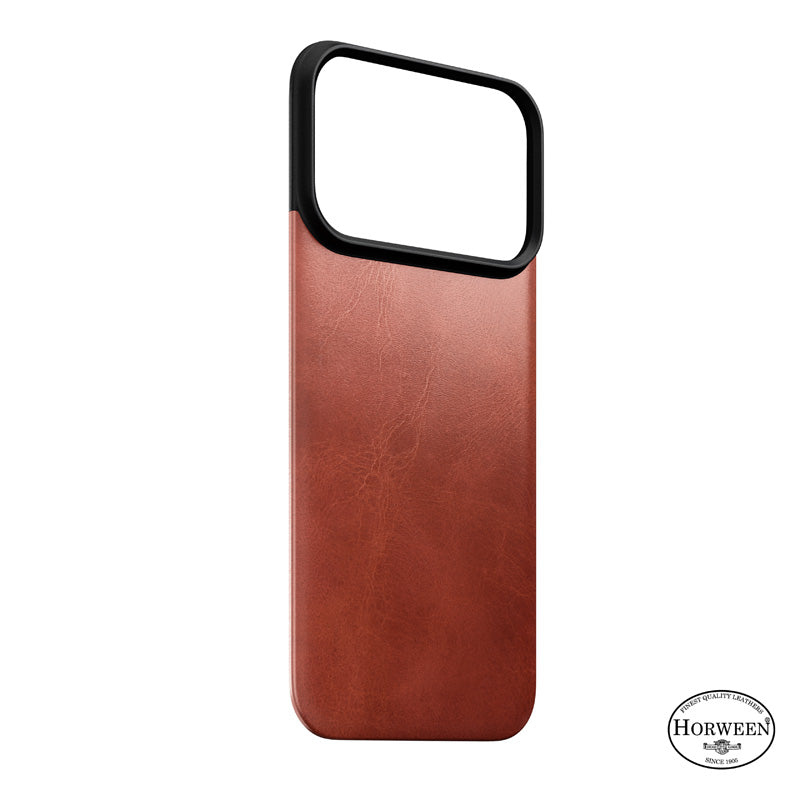 Capa traseira magnética de couro Horween iPhone 18 Pro Olde Dublin