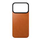 Capa traseira magnética de couro Horween iPhone 18 Pro Saddle