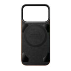 Capa traseira magnética de couro Horween iPhone 18 Pro Saddle