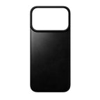 Capa traseira magnética de couro Horween iPhone 18 Pro Preto
