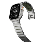 Pulseira Stratos 49mn Natural Titanium/Forest Green FKM