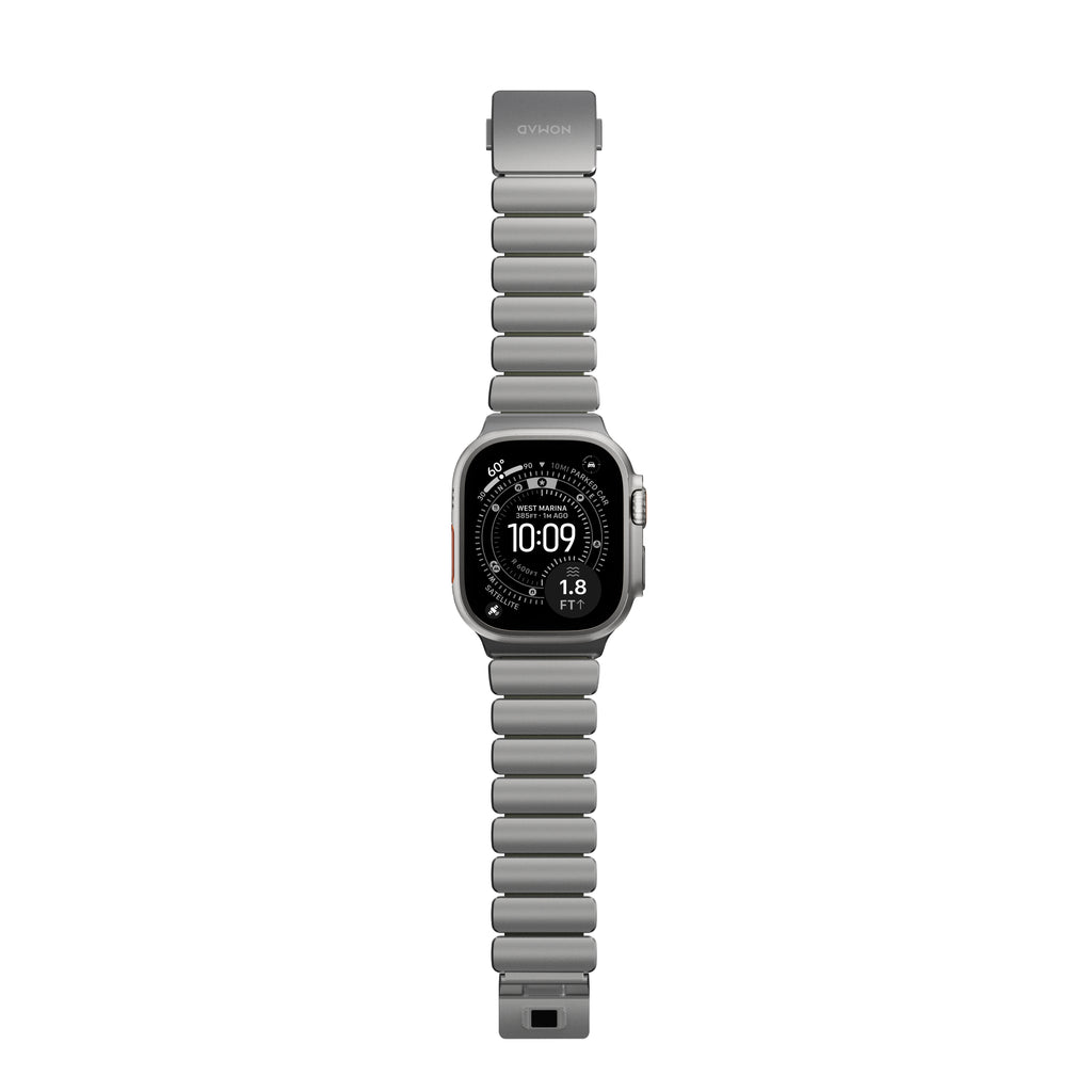 Pulseira Stratos 49mn Natural Titanium/Forest Green FKM