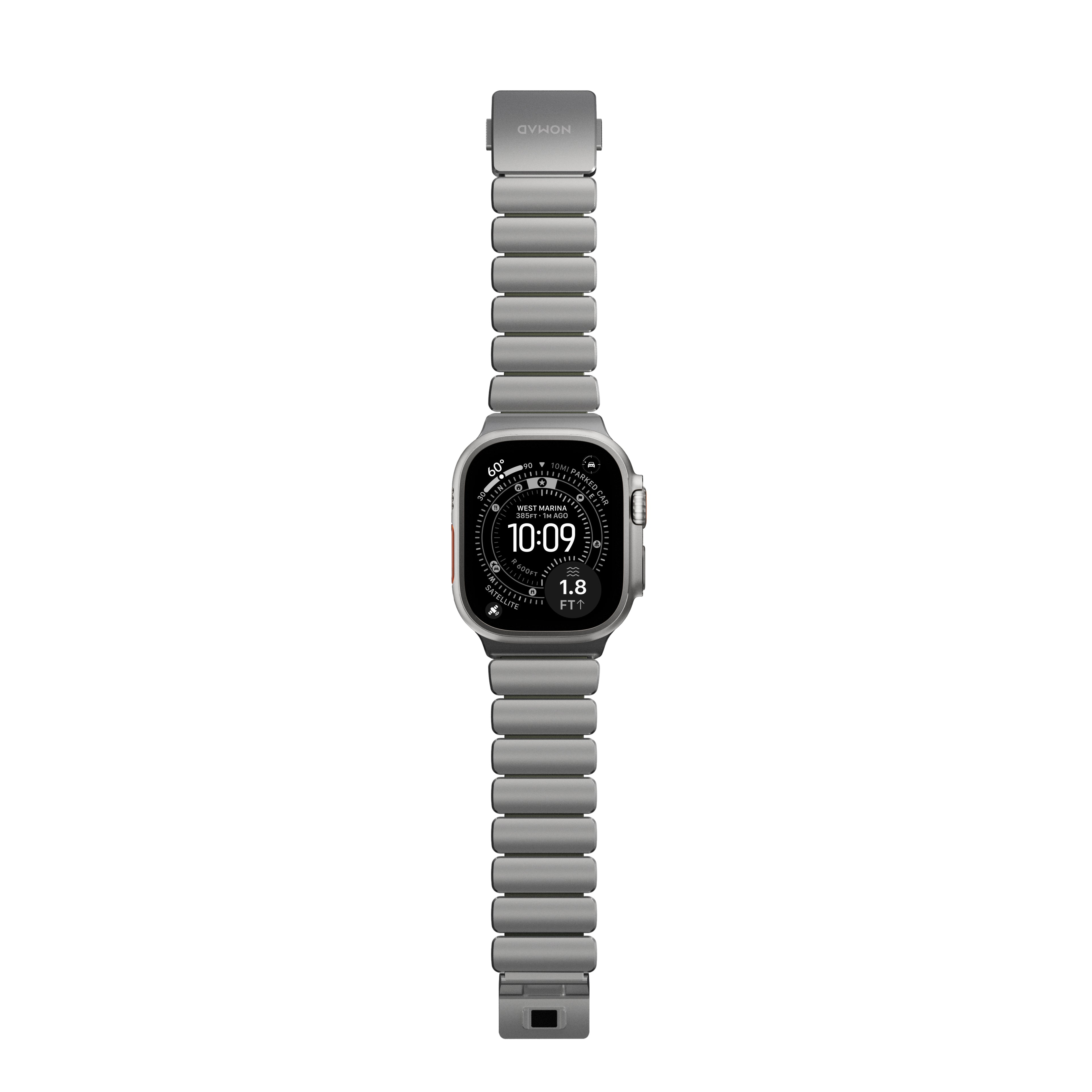 Pulseira Stratos 49mn Natural Titanium/Forest Green FKM