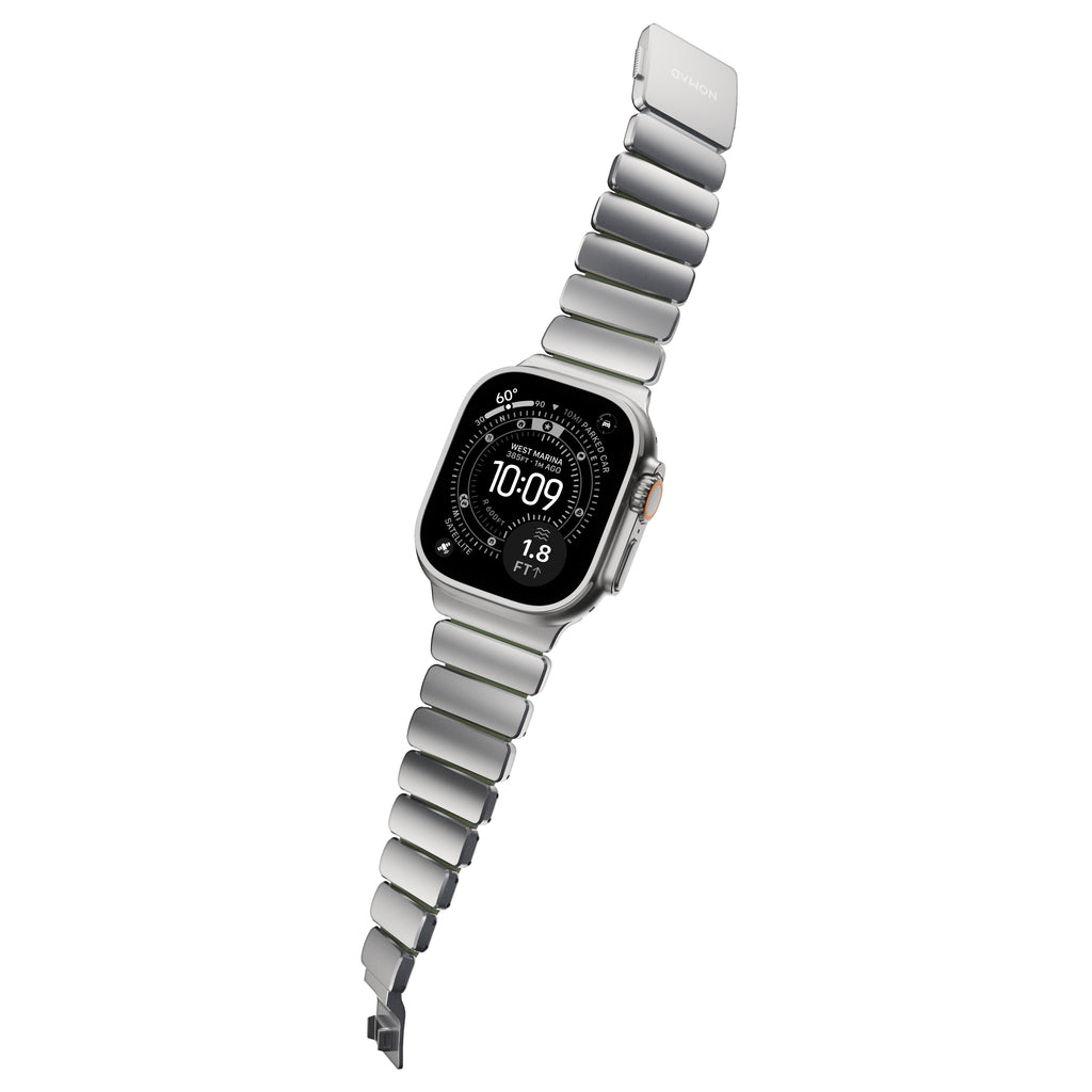 Pulseira Stratos 49mn Natural Titanium/Forest Green FKM