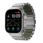 Pulseira Stratos 49mn Natural Titanium/Forest Green FKM