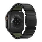 Bracelete Stratos 49mn Titânio Preto/FKM Verde Floresta