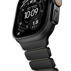 Bracelete Stratos 49mn Titânio Preto/FKM Verde Floresta