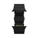 Bracelete Stratos 49mn Titânio Preto/FKM Verde Floresta