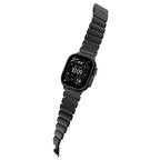 Bracelete Stratos 49mn Titânio Preto/FKM Verde Floresta