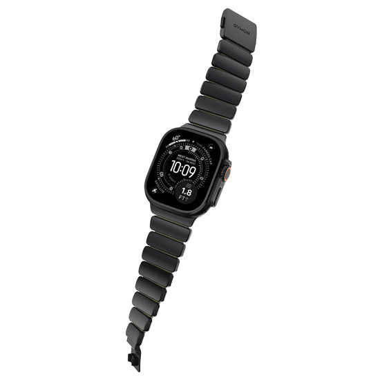 Bracelete Stratos 49mn Titânio Preto/FKM Verde Floresta