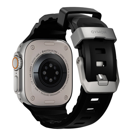 Rocky Point Band 44/45/46/49mm Carbon Black/Natural Hardware