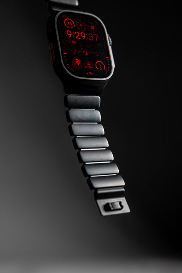 Bracelete Stratos 49mm Black Titanium/Icy Blue Glow KFM