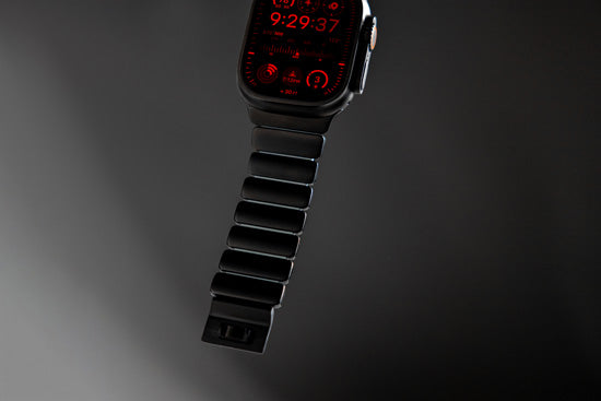 Bracelete Stratos 49mm Black Titanium/Icy Blue Glow KFM