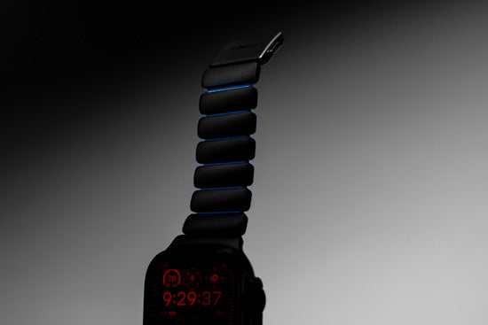 Bracelete Stratos 49mm Black Titanium/Icy Blue Glow KFM