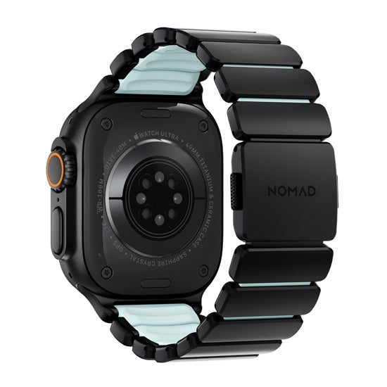 Bracelete Stratos 49mm Black Titanium/Icy Blue Glow KFM