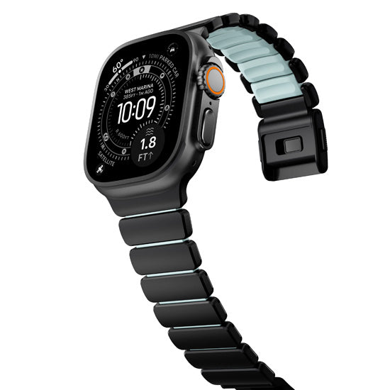 Bracelete Stratos 49mm Black Titanium/Icy Blue Glow KFM