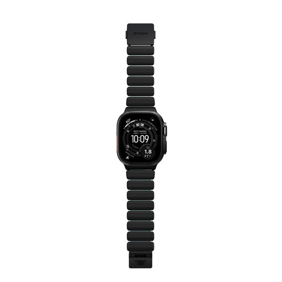 Bracelete Stratos 49mm Black Titanium/Icy Blue Glow KFM