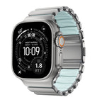 Pulseira Stratos 49mm Titânio Natural/Icy Blue Glow KFM