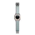 Pulseira Stratos 49mm Titânio Natural/Icy Blue Glow KFM
