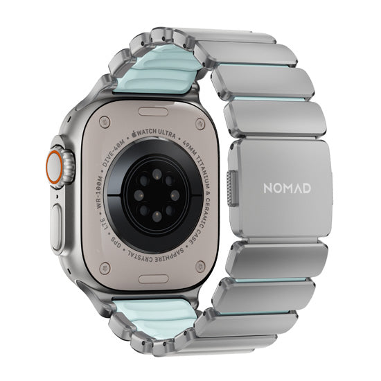 Pulseira Stratos 49mm Titânio Natural/Icy Blue Glow KFM